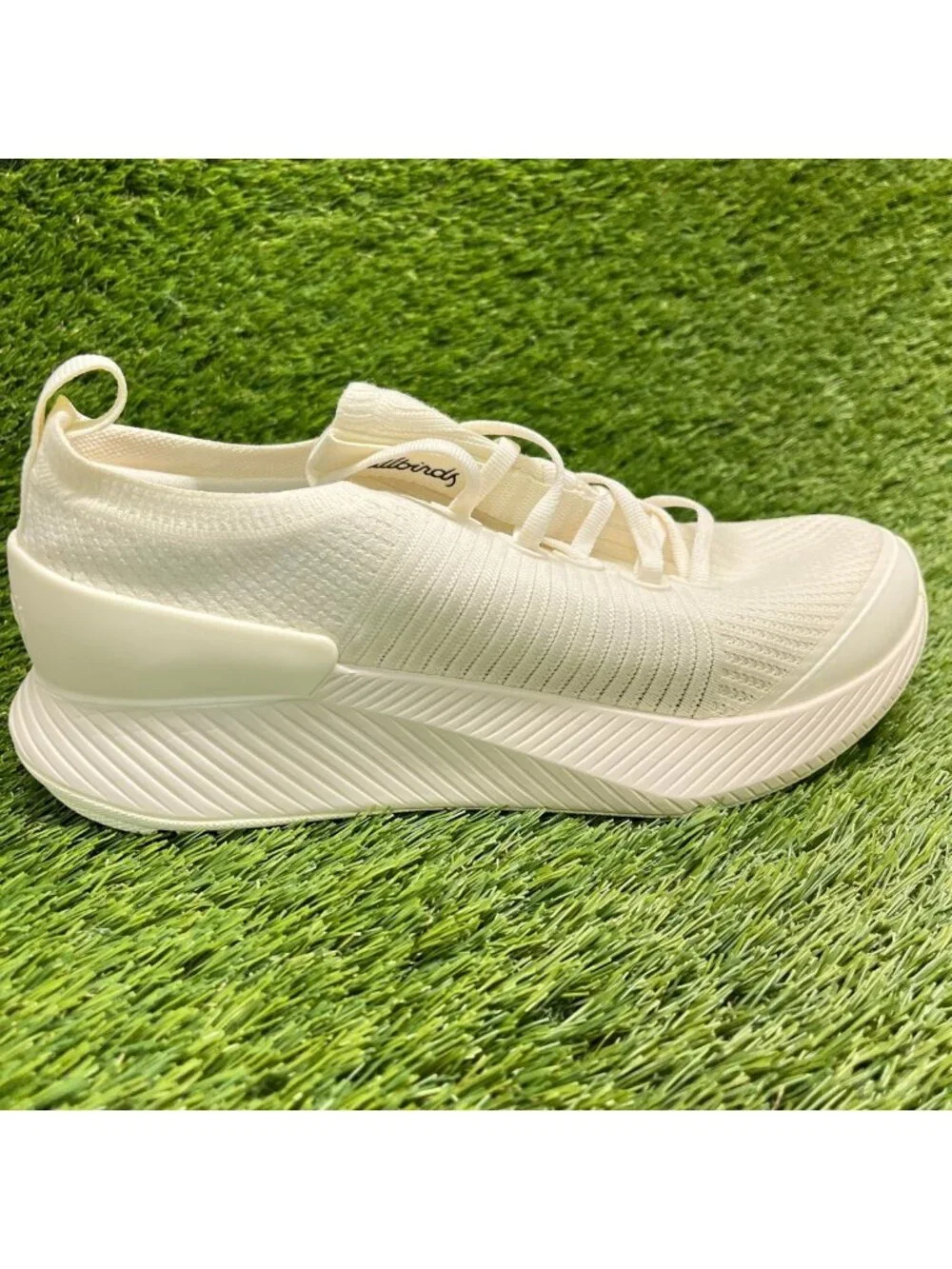 Allbirds Tree Glider Mens Size 8 Ivory Athletic Running Knit Shoes Sneakers